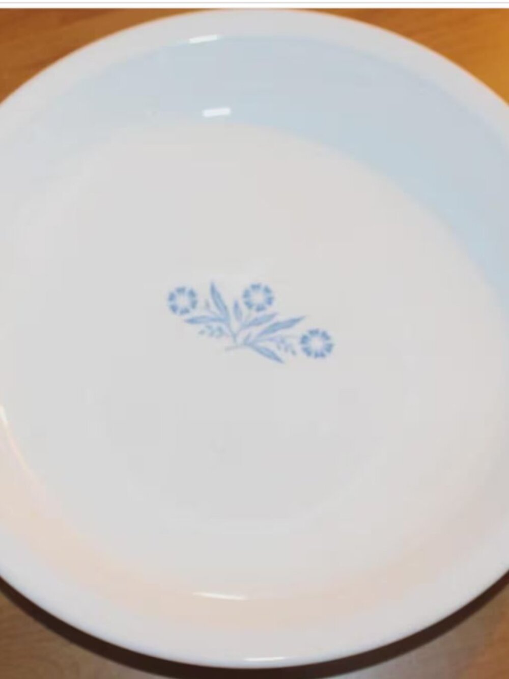 Vintage Corning Ware Blue Cornflower 9 Inch Round Pie Plate Baking Dish P-309